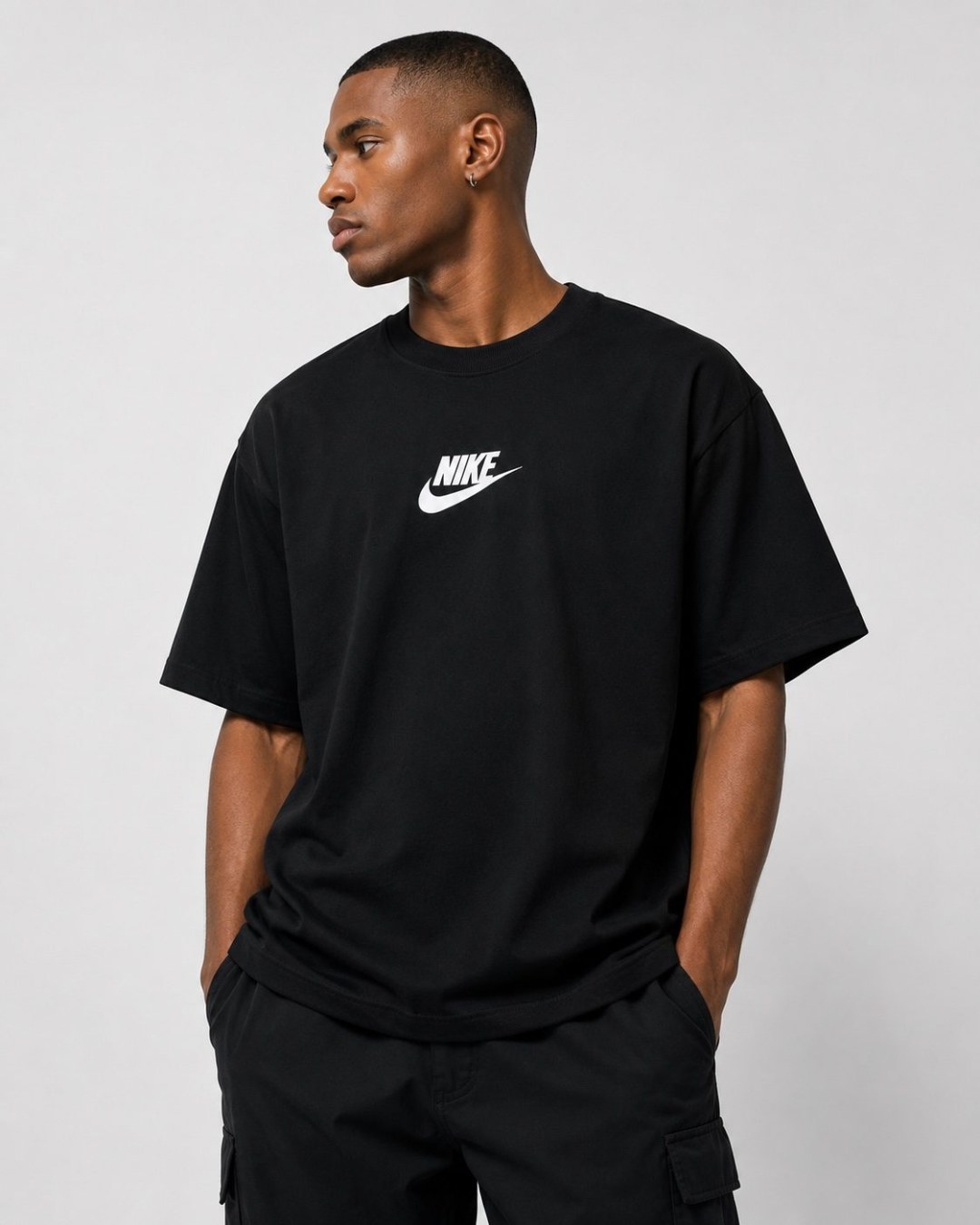 Camiseta Oversized Jordan Court Legacy Preta  — foto 4
