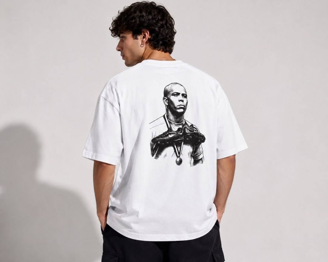 Camiseta oversized Ronaldo Fenômeno Branca  — foto 2