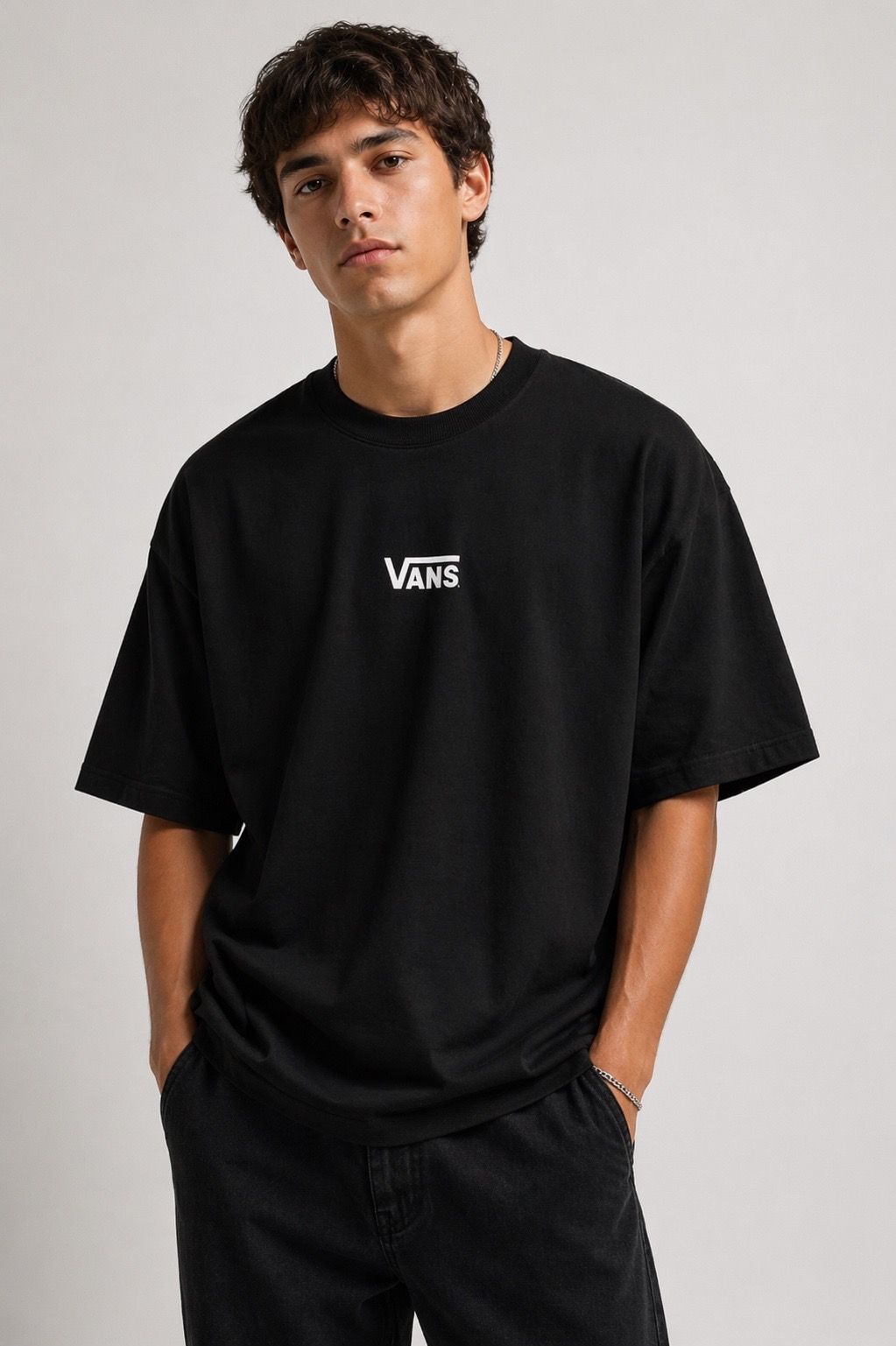 Camiseta oversized vans preta  — foto 4