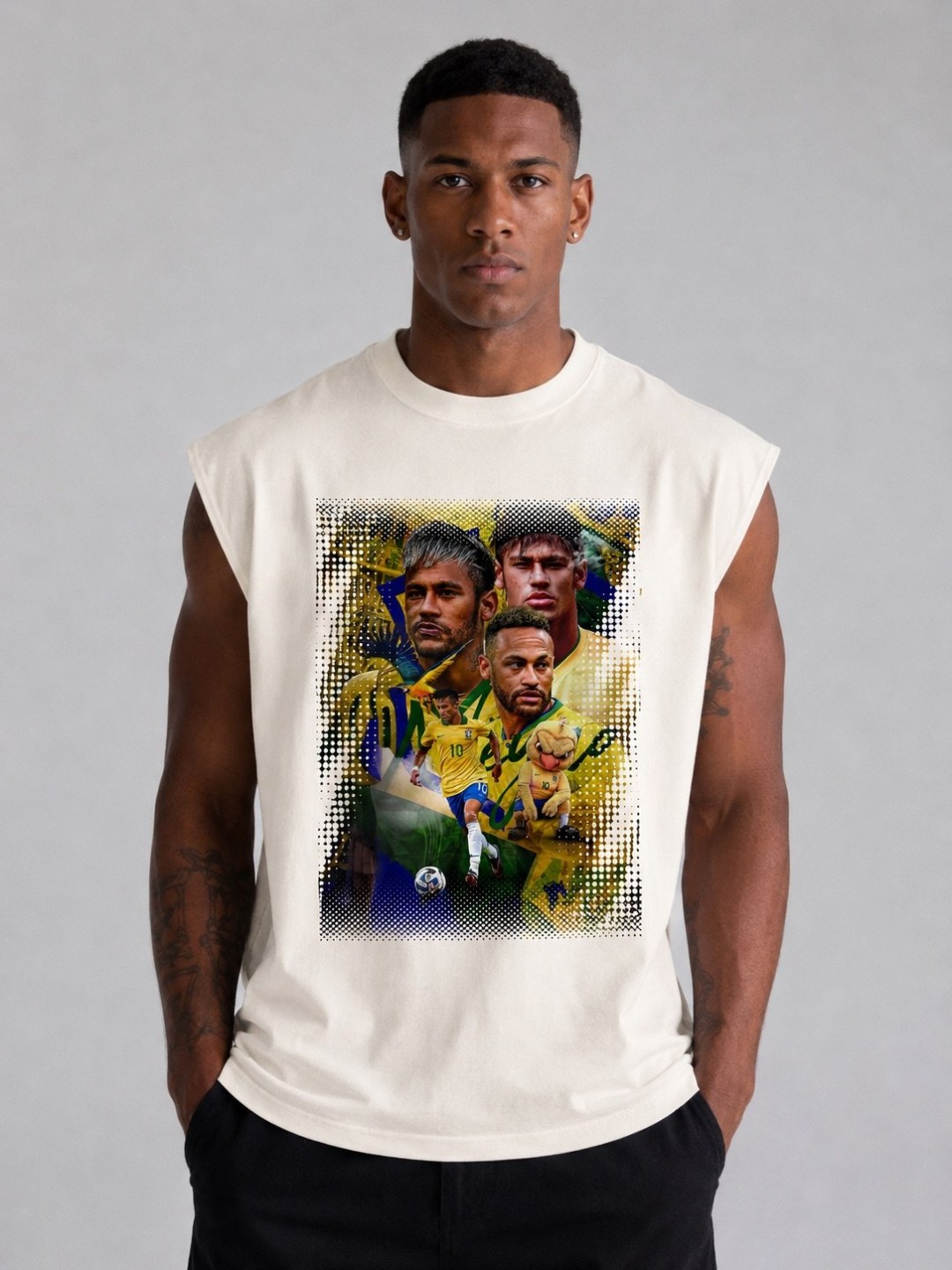 Regata machão Neymar Legacy off white  — foto 2