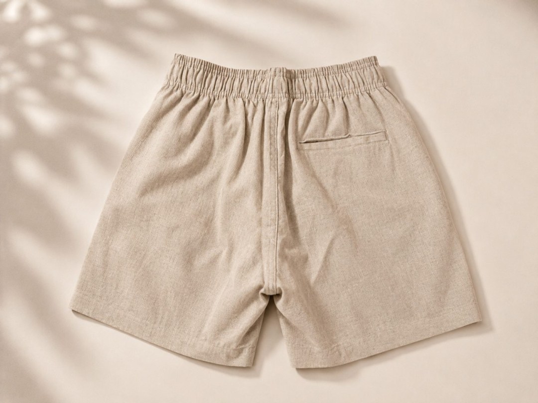 Short de linho caqui reserva  — foto 2