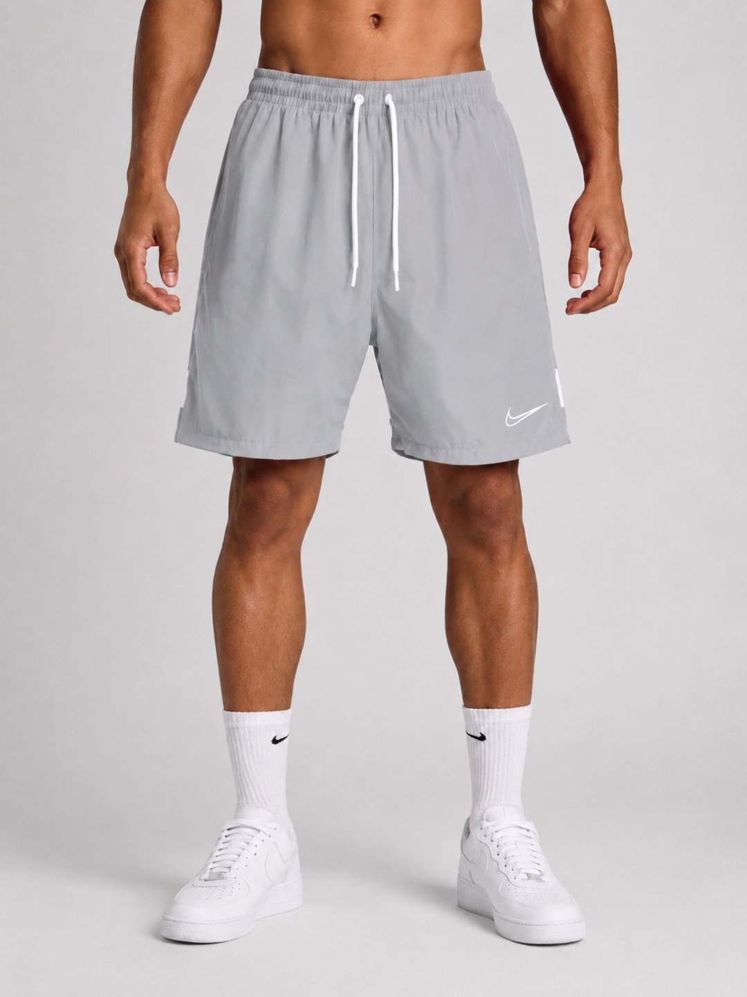 Short elastano Nike academy cinza 
