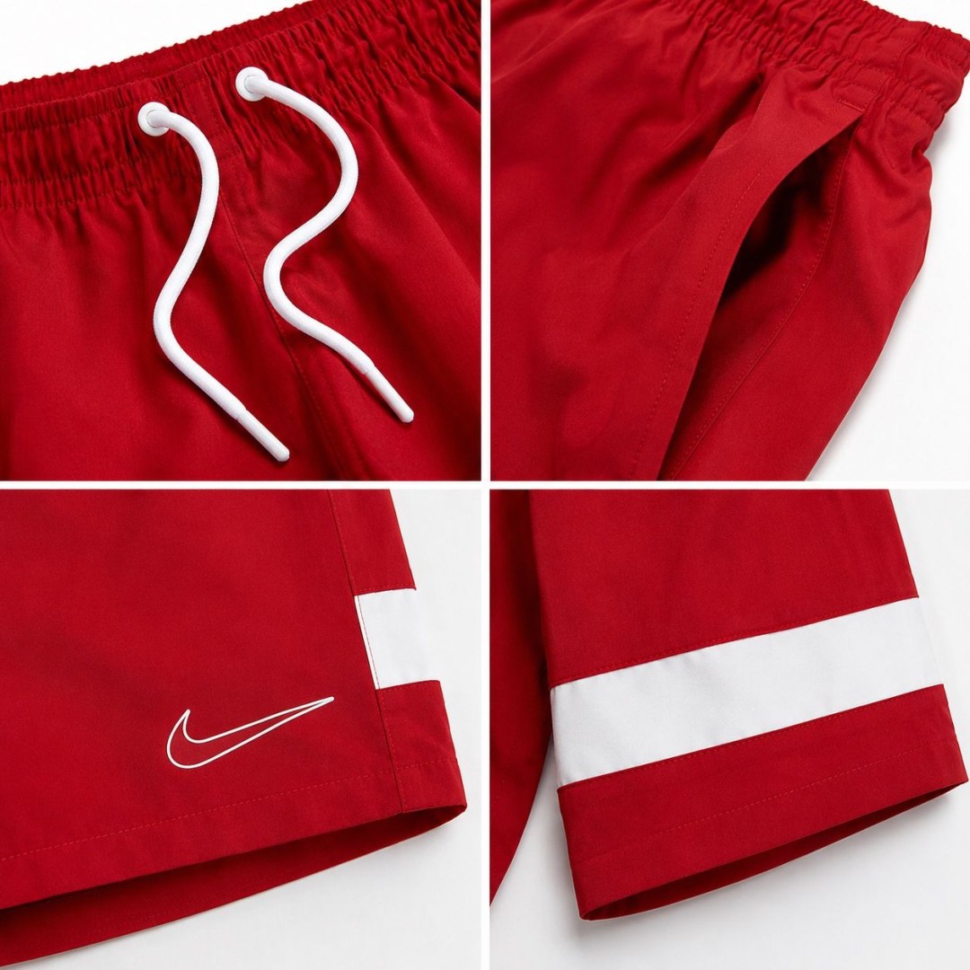 Short elastano Nike academy vermelho  — foto 4